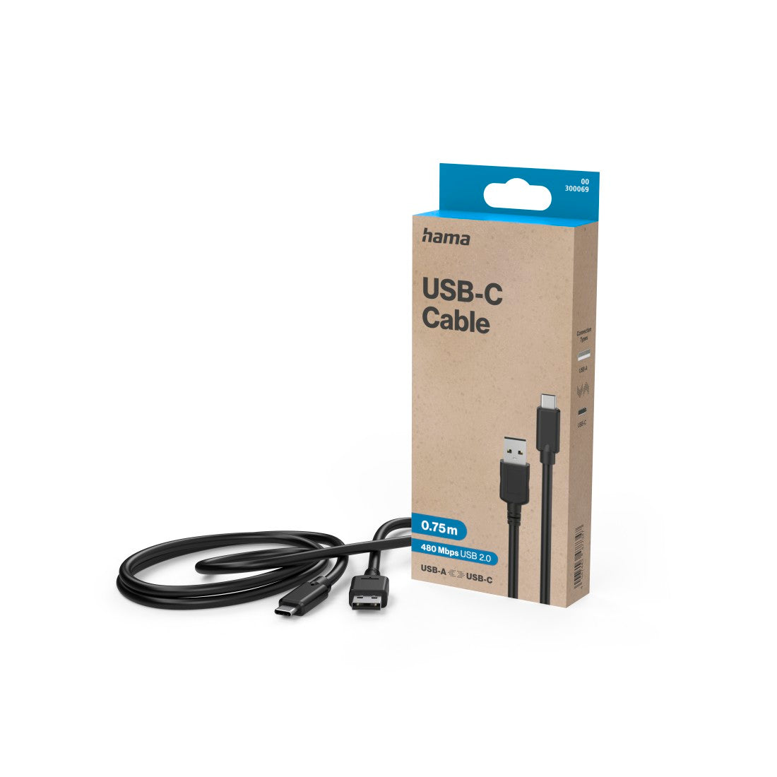 Hama USB‑A para USB‑C 480 Mbps