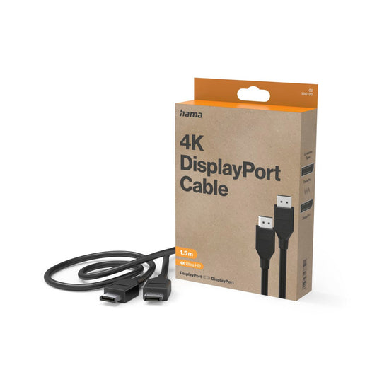 Hama DisplayPort C. DP 1.2, 4K, 1,50 m