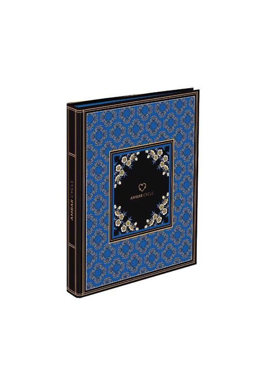 Capa Flower Blue & Energy Cycle A4 2 Argolas Lombada Estreita