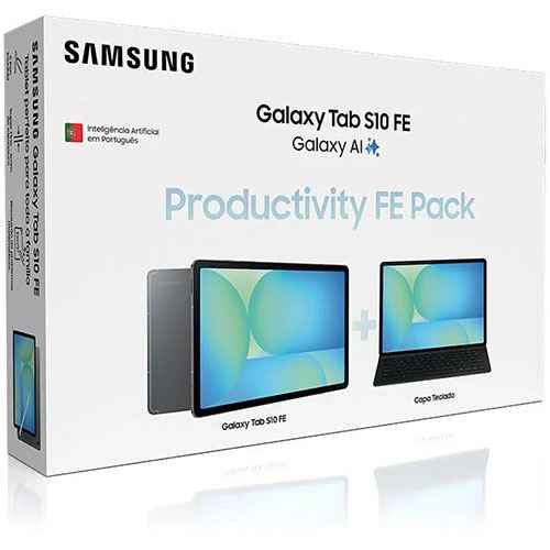 Pack Samsung Galaxy Tab S10 FE Wi-Fi 128GB 10.9" + Capa Teclado Slim