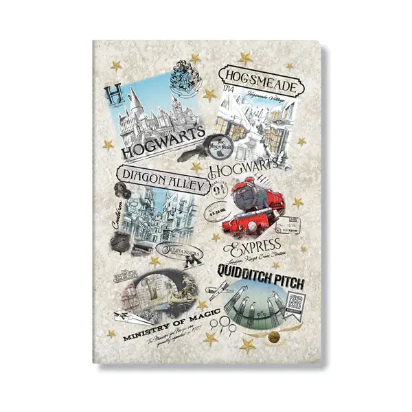 Caderno Cahier Paperblanks - Cahiers A5, The Wizarding World Notebook - UNL - A5 - Sem Pauta
