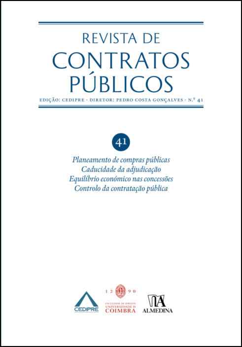 Revista de Contratos Públlicos Nº 41 - CEDIPRE - Centro de Estudos de Direito Público e Regulação