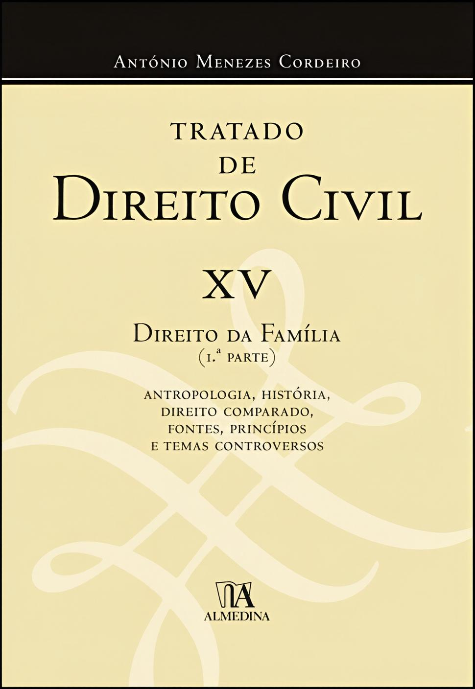 Capa do livro Tratado de Direito Civil XV, Direito da Família