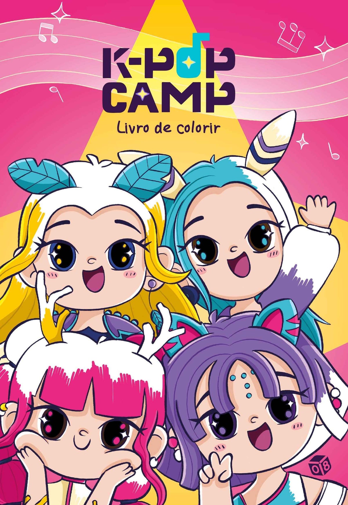 K-POP Camp: Livro de Colorir - Zero a Oito