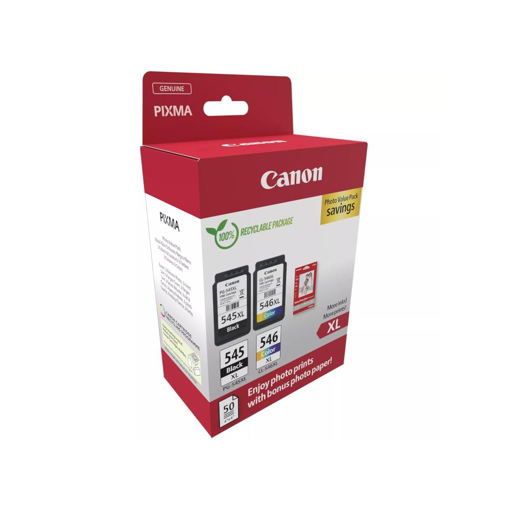 Pack Tinteiros Canon 545XL/546XL Preto/Cor 8286B011