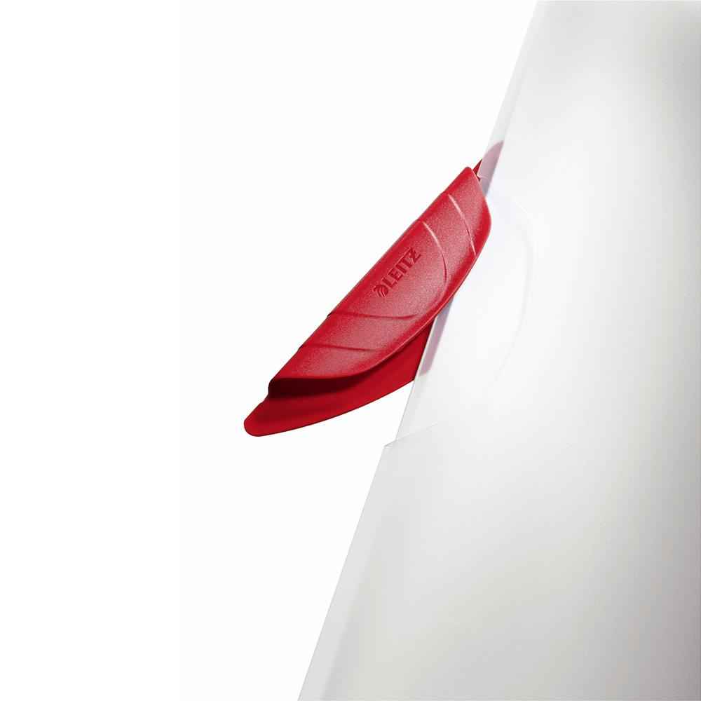 Classificador Leitz Color Clip Vermelho com Clip Lateral