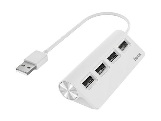 Hama USB-A-Hub, 4 Ports, 480 Mbps