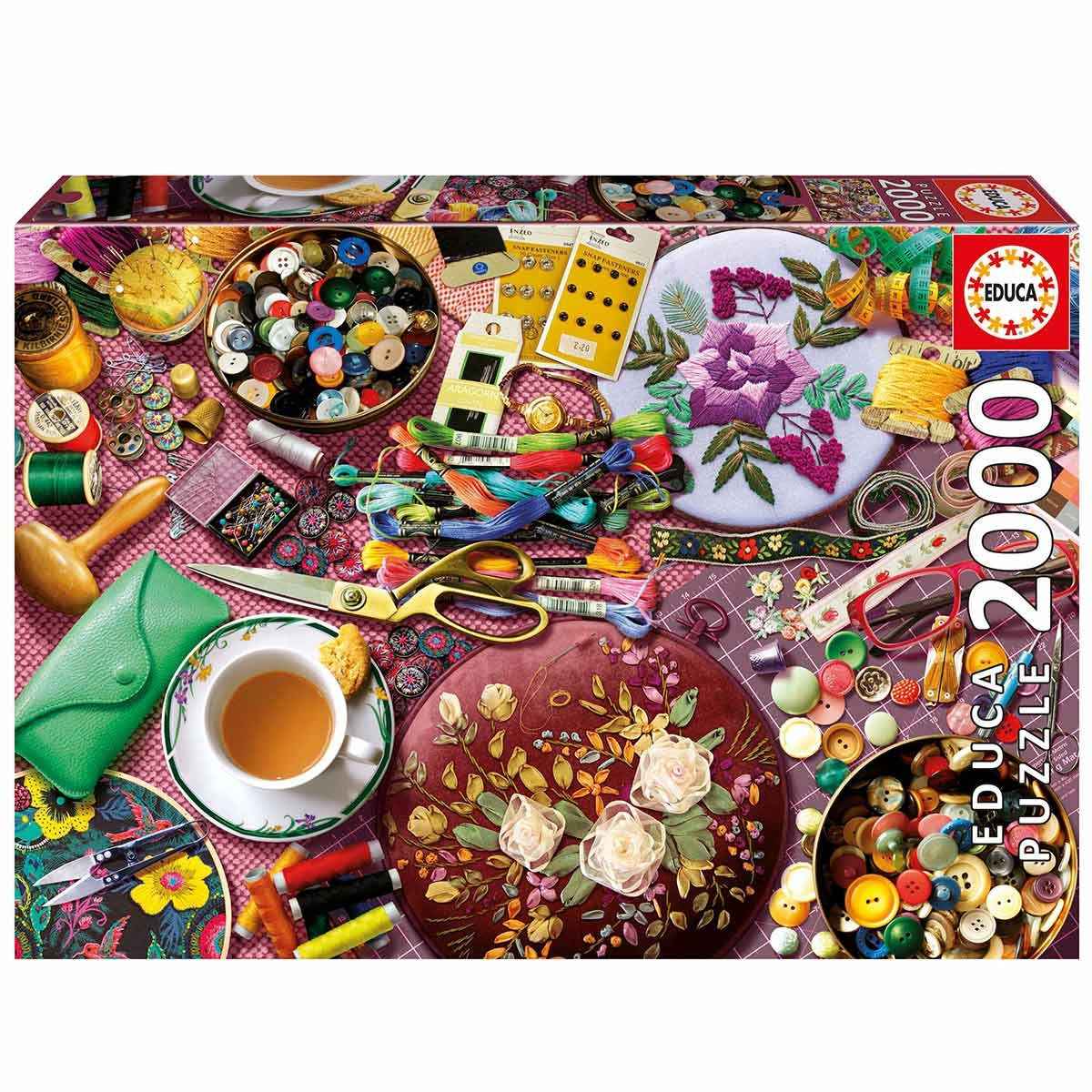 Puzzle EDUCA 2000 Peças – O Atelier de Costura Vintage