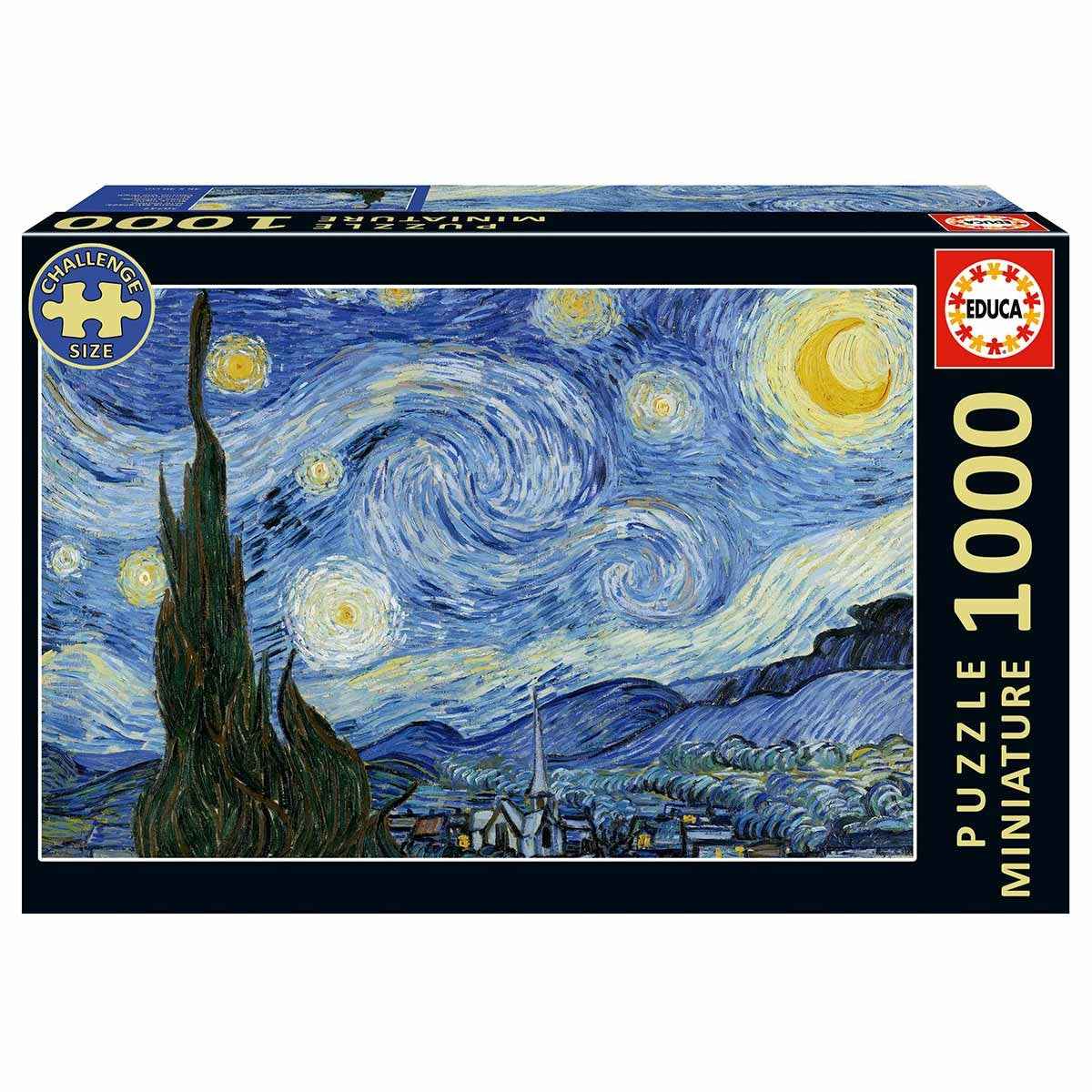 Puzzle 1000 Peças EDUCA Miniatura Noite Estrelada Van Gogh
