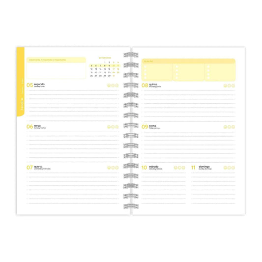 Agenda Escolar A5 Garden Moonflower 2026/2027