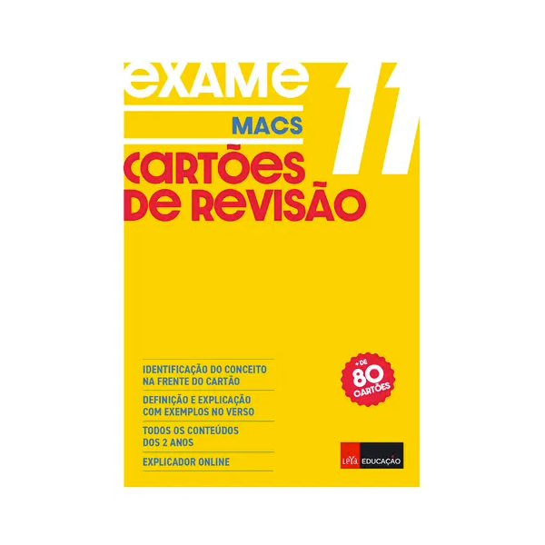 Cartões de Revisão: MACS 11.º Ano