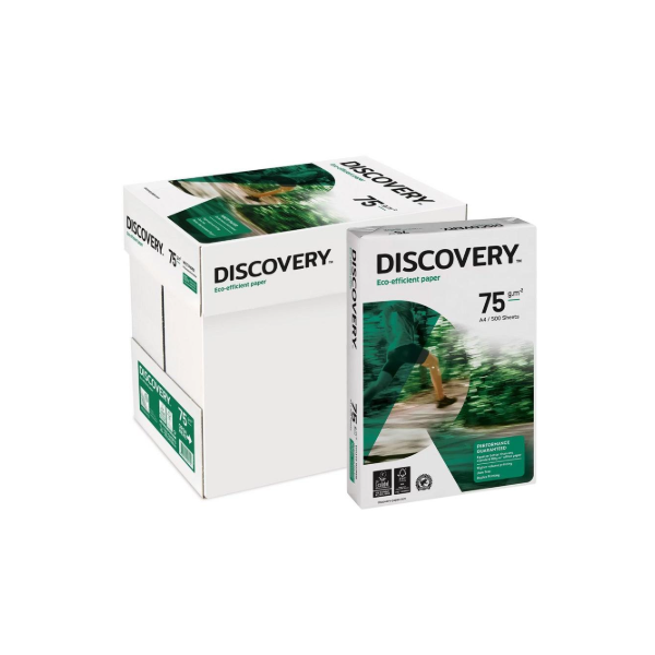 Papel A4 Discovery (Caixa 5x500 Fls) 75g