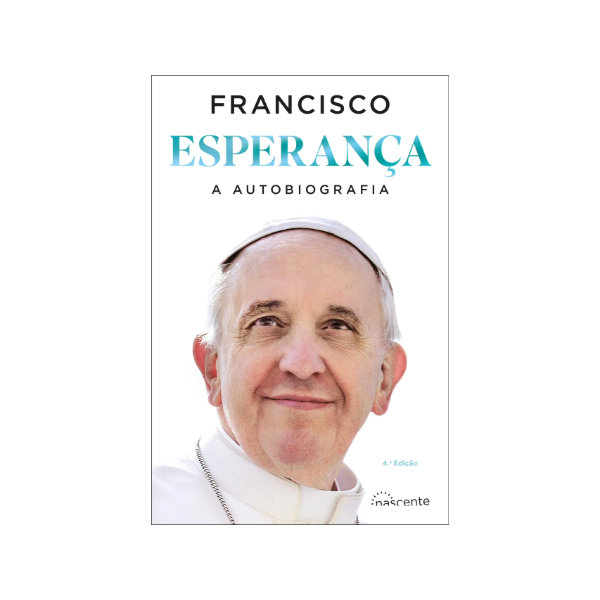 Livro Esperança: autobiografia do Papa Francisco, capa com retrato