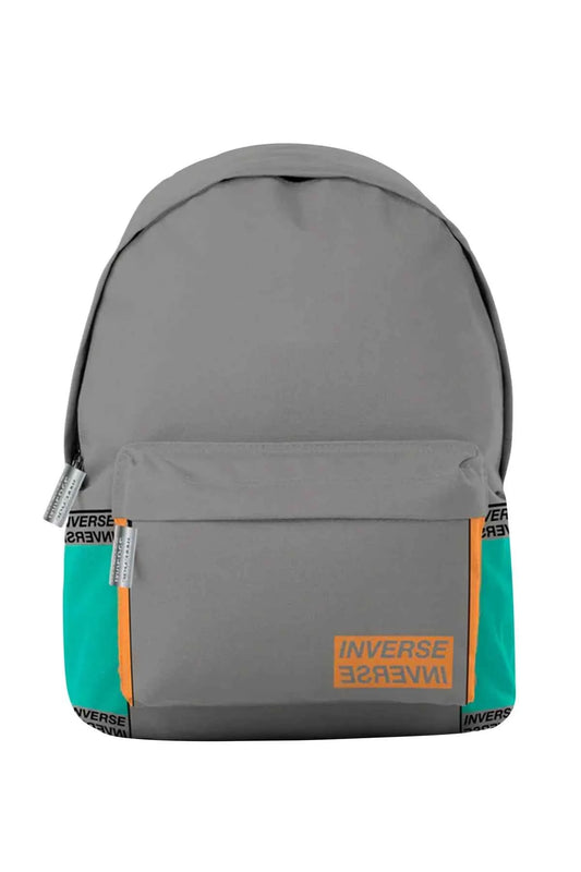 Mochila 2 Fechos Campus Grey Inverse