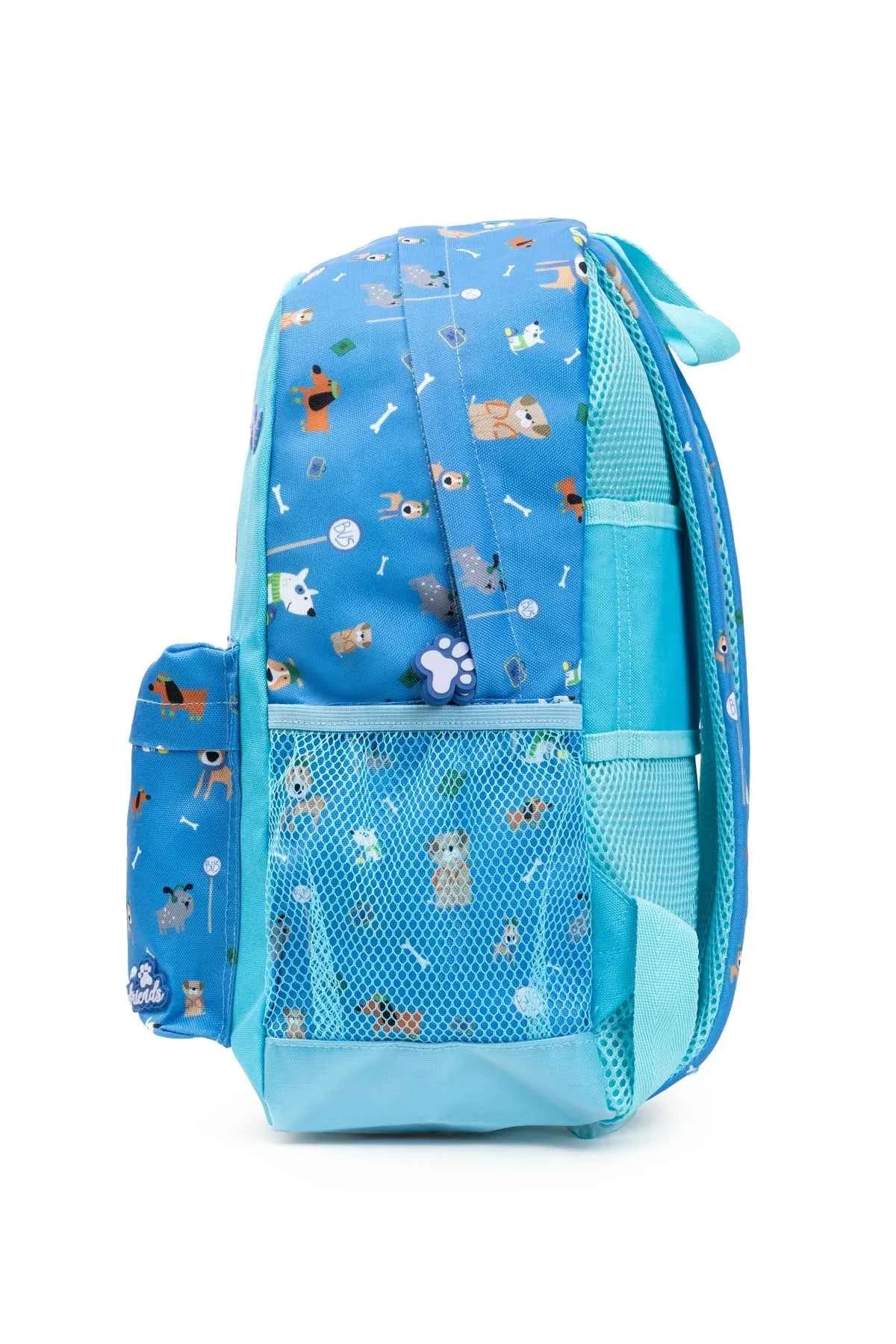 Mochila Dog Person Blue