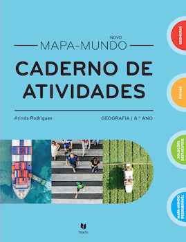Mapa-Mundo Geografia 8.º Caderno de Fichas 2026