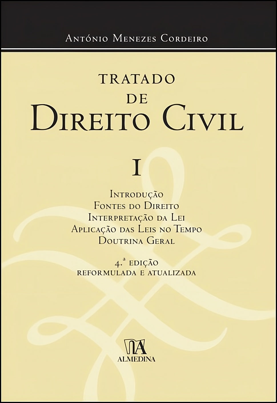 Livro Tratado de Direito Civil I (Introdução) — Capa amarela com título e autor