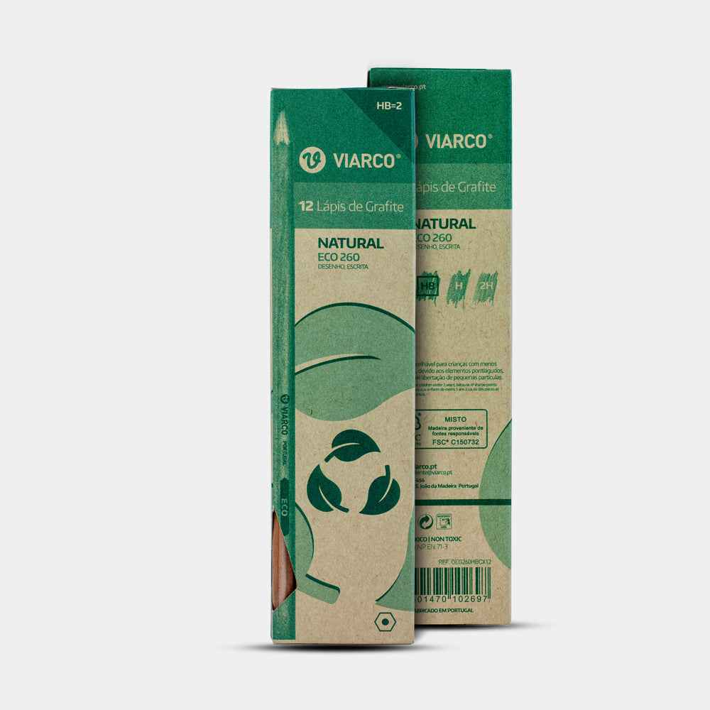 Lápis de Grafite Viarco Eco 260 HB – Caixa de 12 Unidades