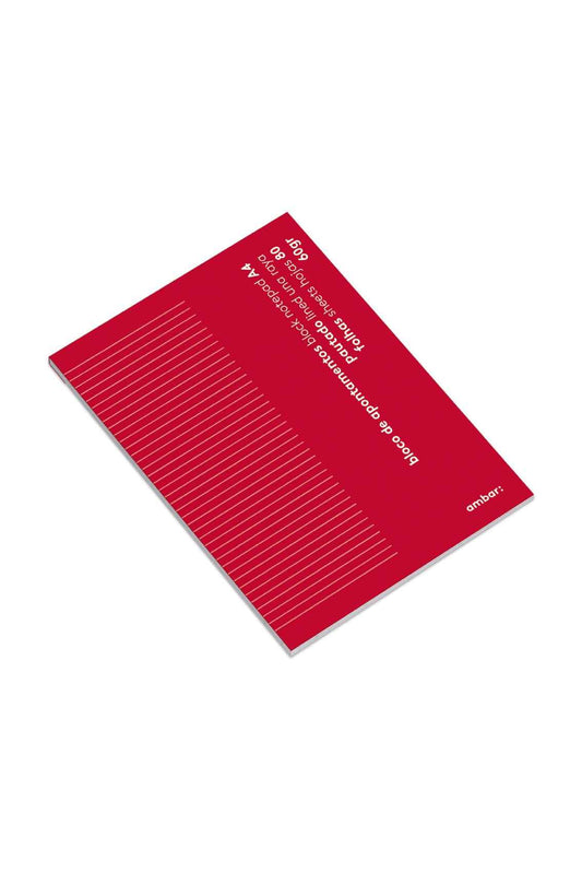 Bloco de Apontamentos Ambar Ideas A4 80 Folhas