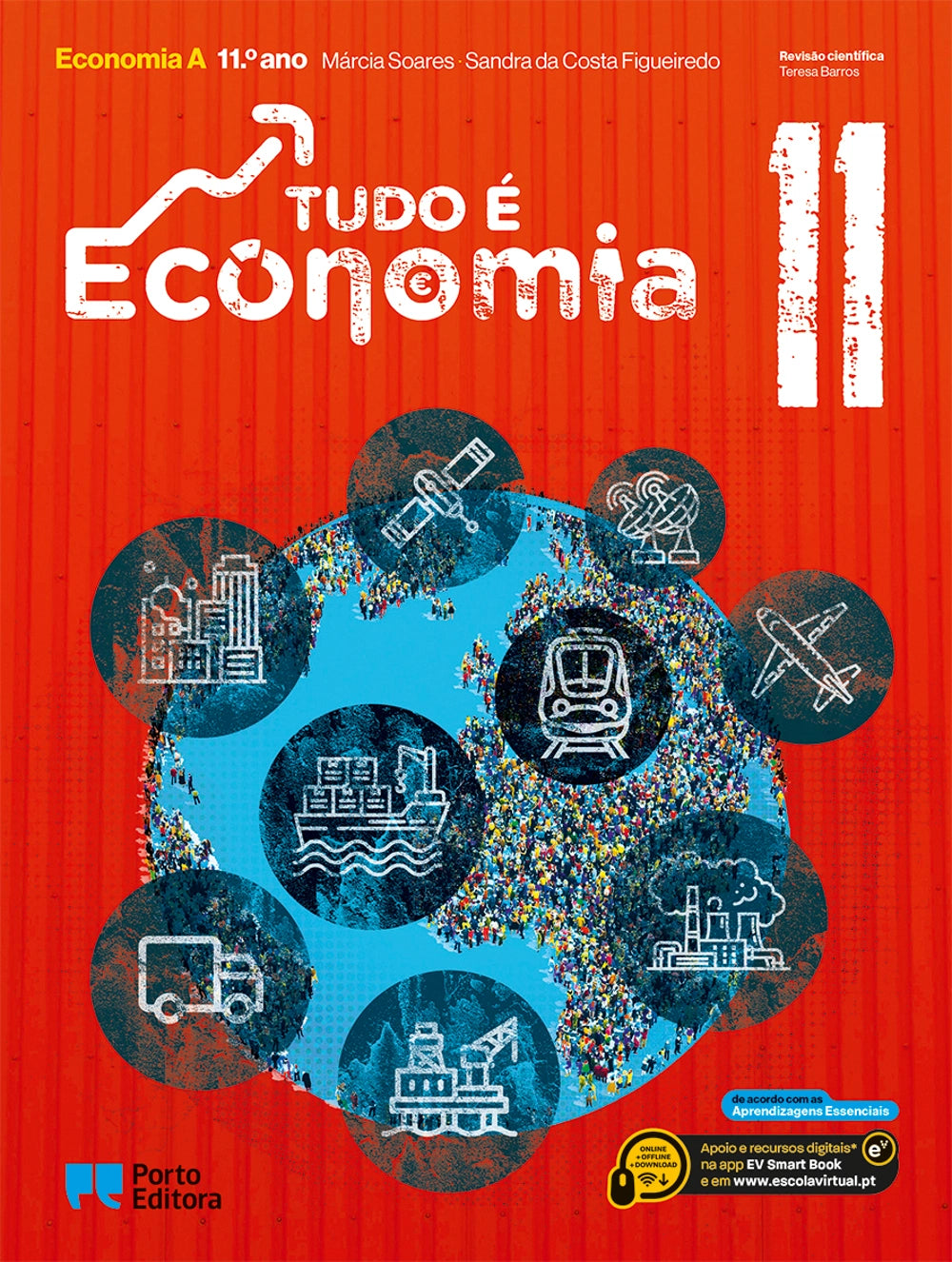 Capa do manual Tudo é Economia 11 de Economia A, 11.º ano