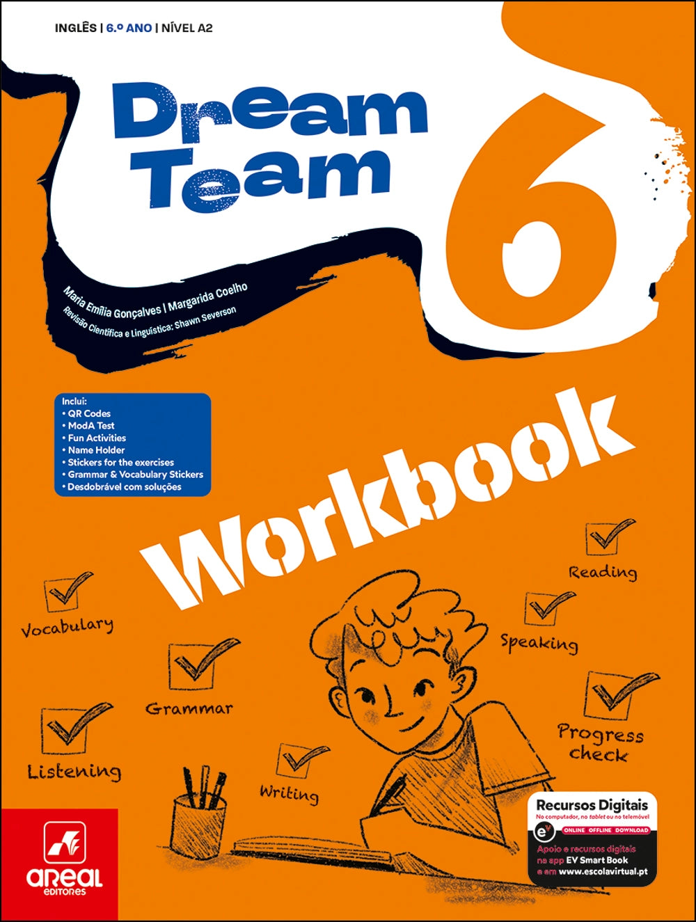 Capa do workbook Dream Team 6 de inglês para 6.º ano.