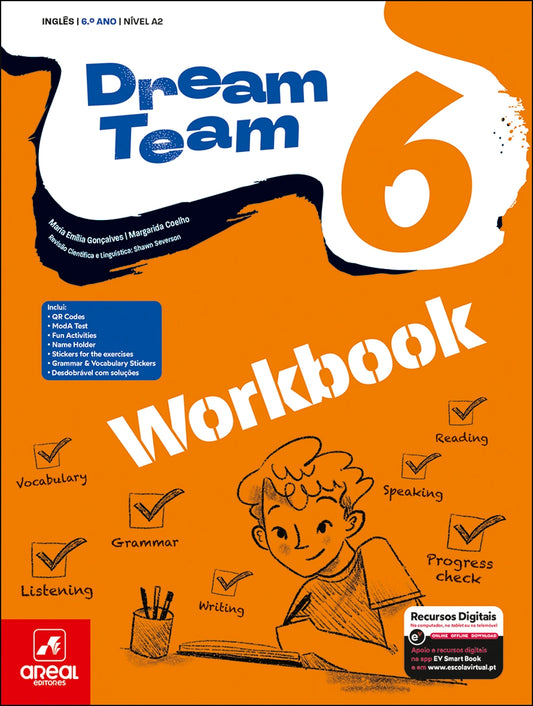 Capa do workbook Dream Team 6 de inglês para 6.º ano.