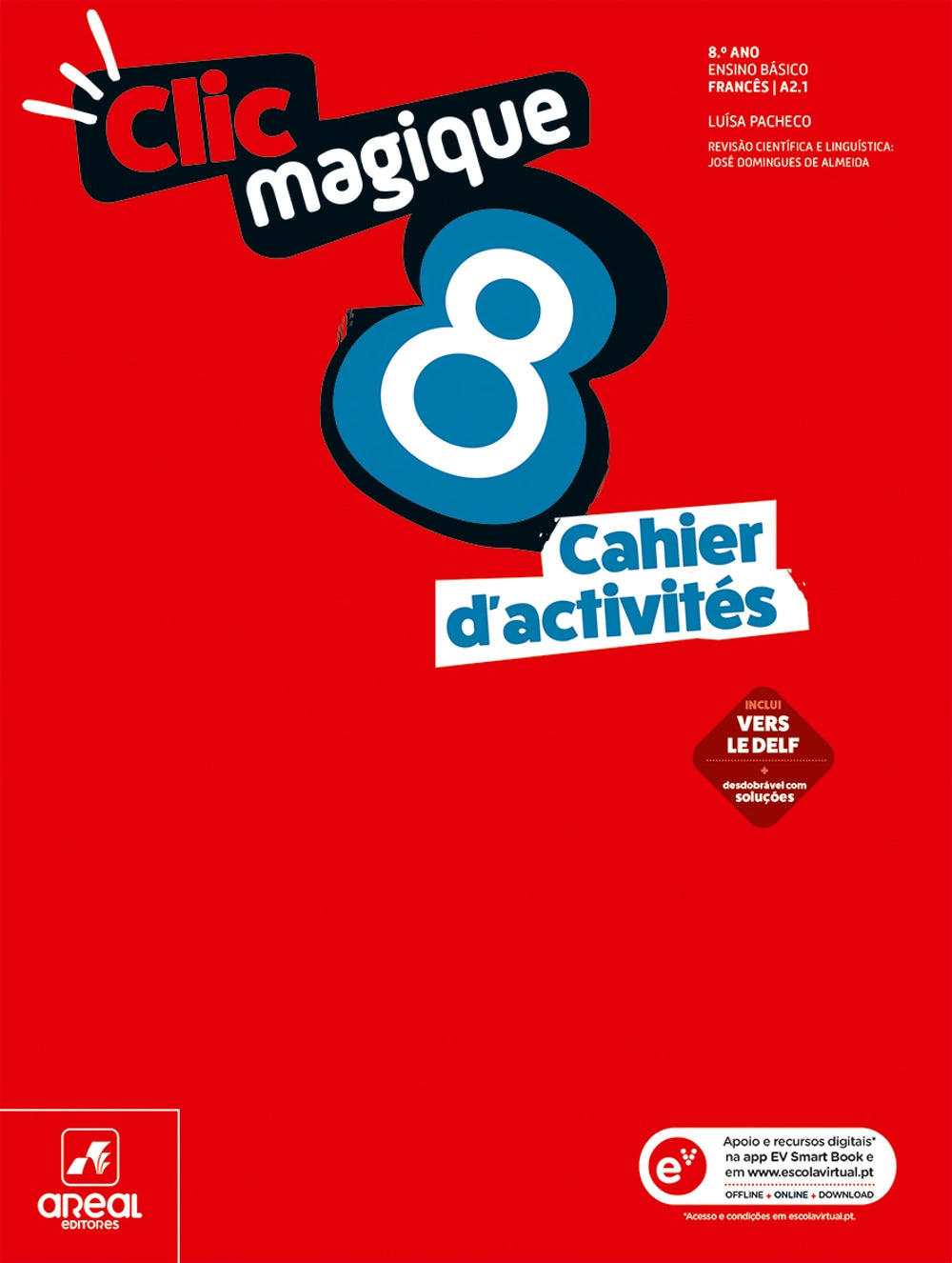 Caderno de atividades Clic magique 8 de Francês para o 8.º ano