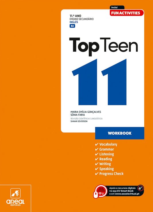Livro de exercícios Top Teen 11 de Inglês para o 11.º ano