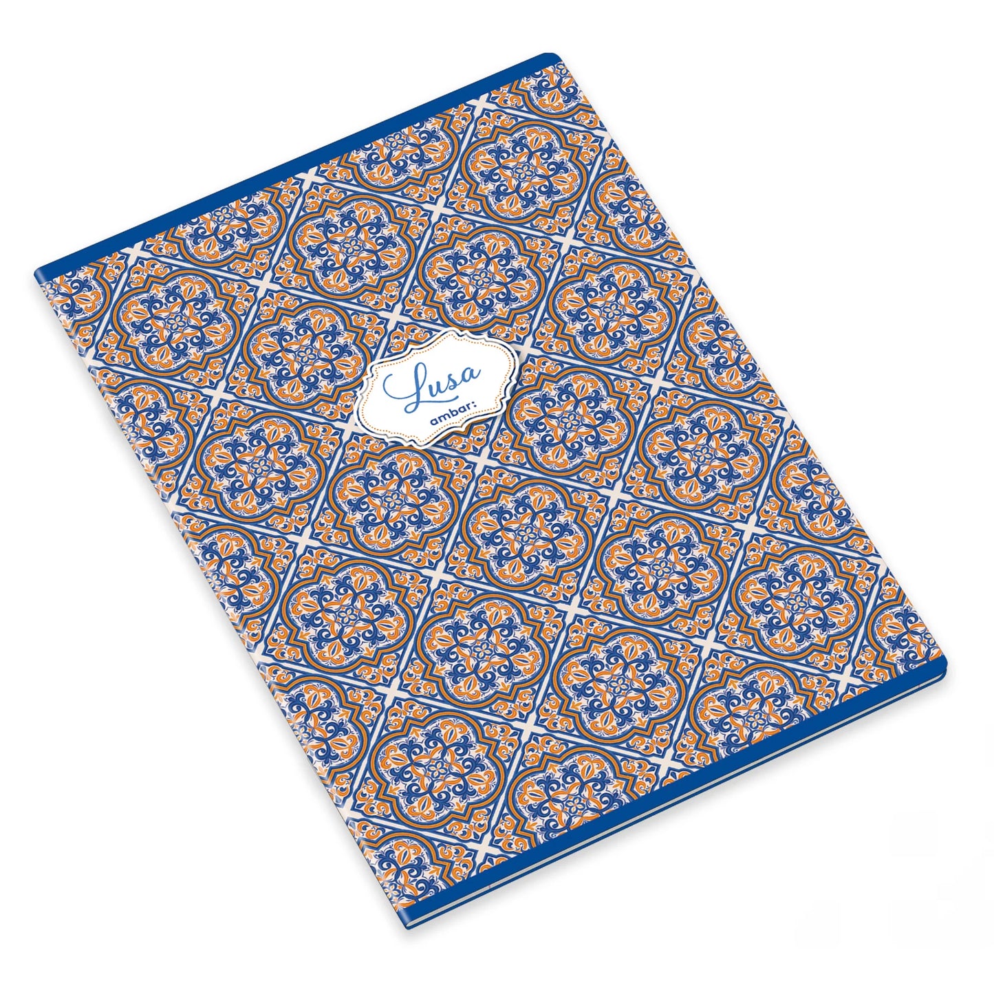 Caderno Agrafado A4 Ambar Lusa Tile Pautado – Caderno de 60 Folhas