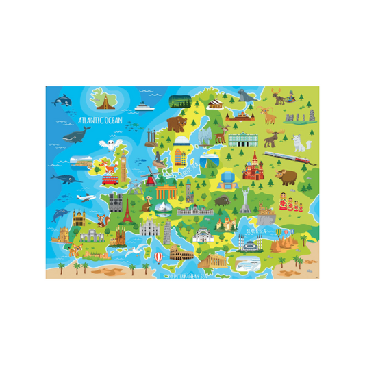 Puzzle EDUCA 150 peças mapa da Europa