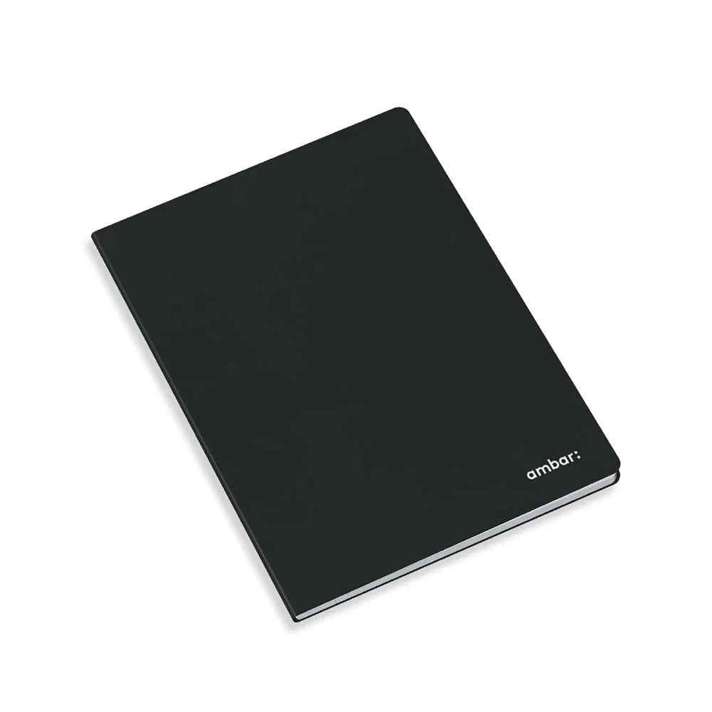Caderno Agrafado Ambar A4 Quadriculado (80 Folhas)
