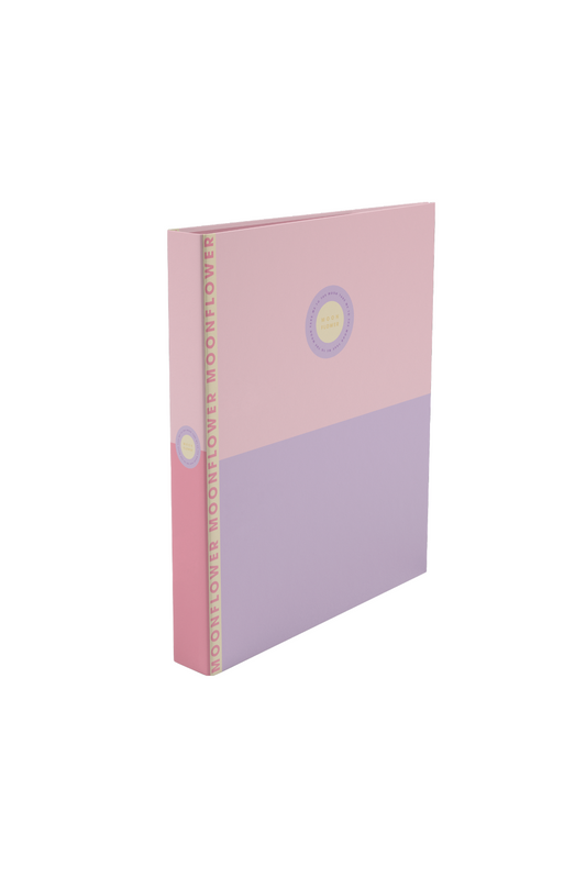 Capa A4 2 Argolas Lombada Estreita Campus Moonflower