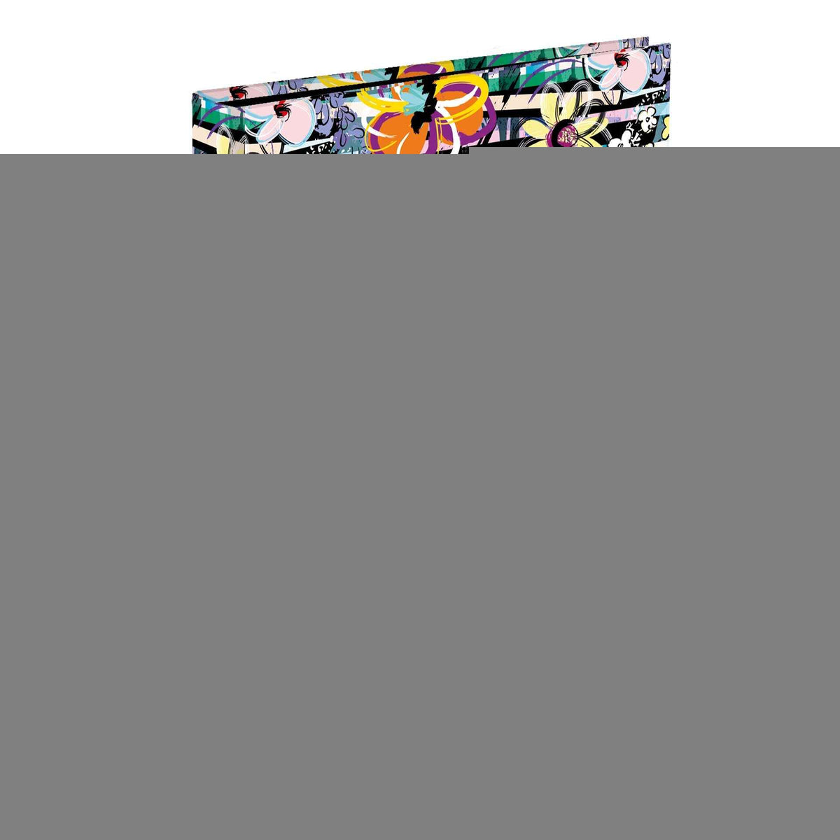 Capa A4 2 Argolas Lombada Estreita Moonflower