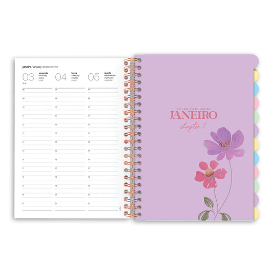 Agenda Secretária 1 Semana Com Separadores Squeeze 147x210