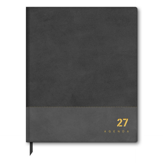 Agenda Secretária 1 Semana 213x262 Vintage Preta