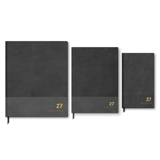 Agenda Secretária 1 Semana 213x262 Vintage Preta