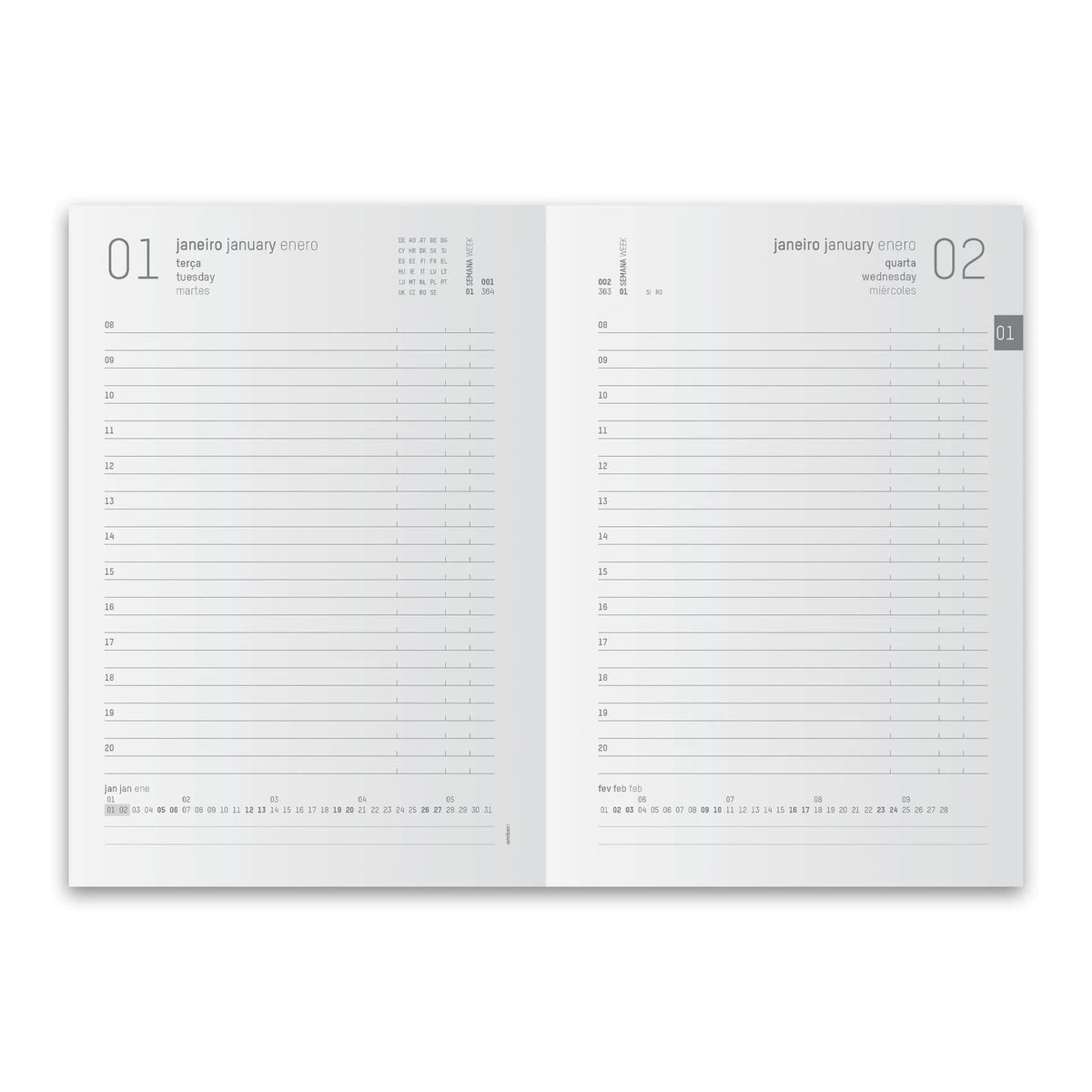 Agenda Pastel Colors 2027