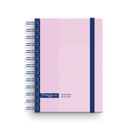 Agenda Escolar A6 Rosa ClassroomMates 2026/2027