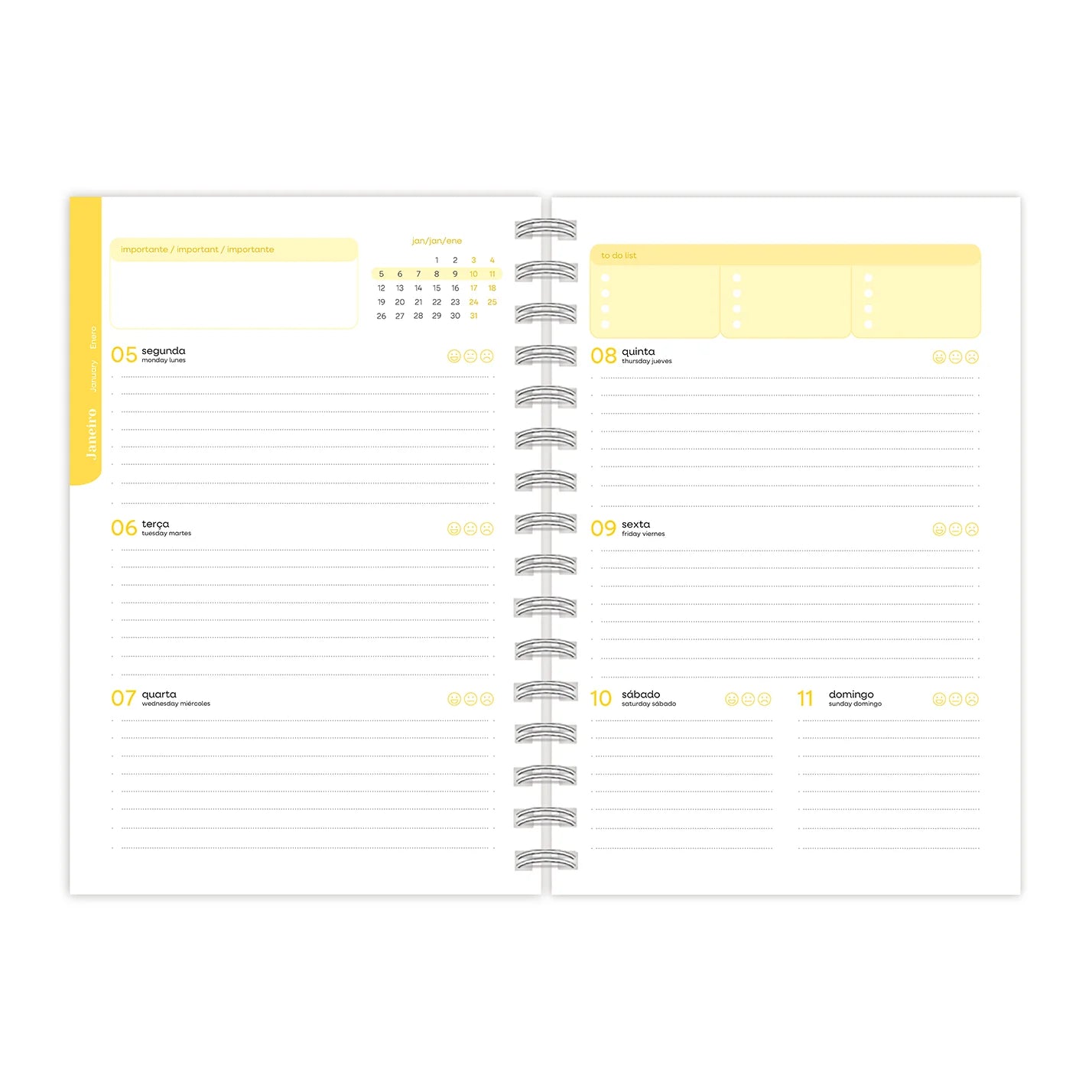 Agenda Escolar A5 Garden Moonflower 2026/2027
