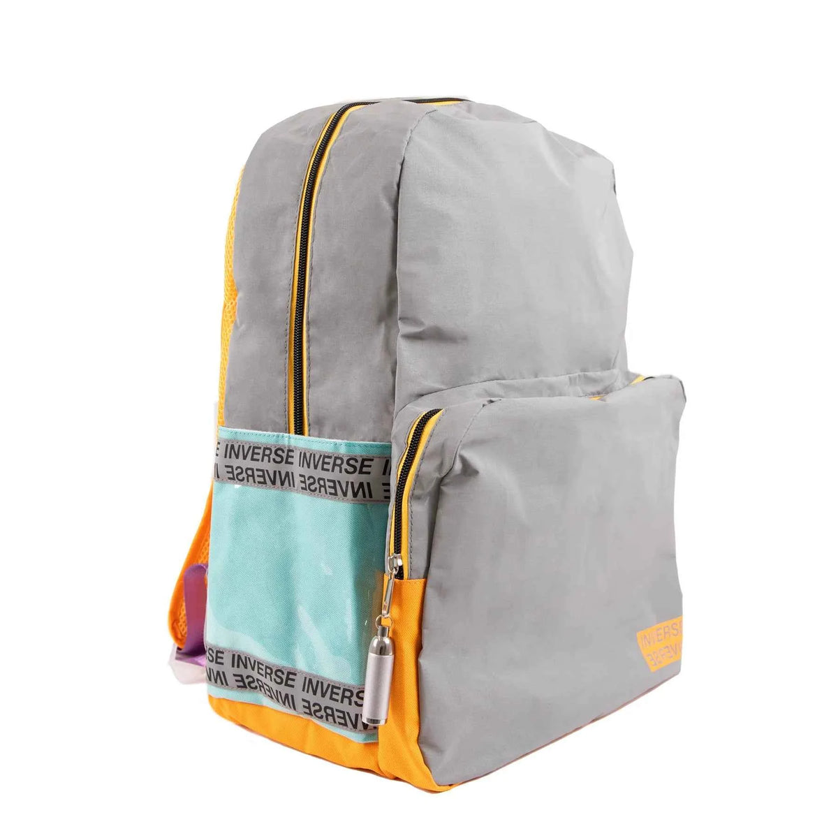 Mochila 2 Fechos Campus Grey Inverse