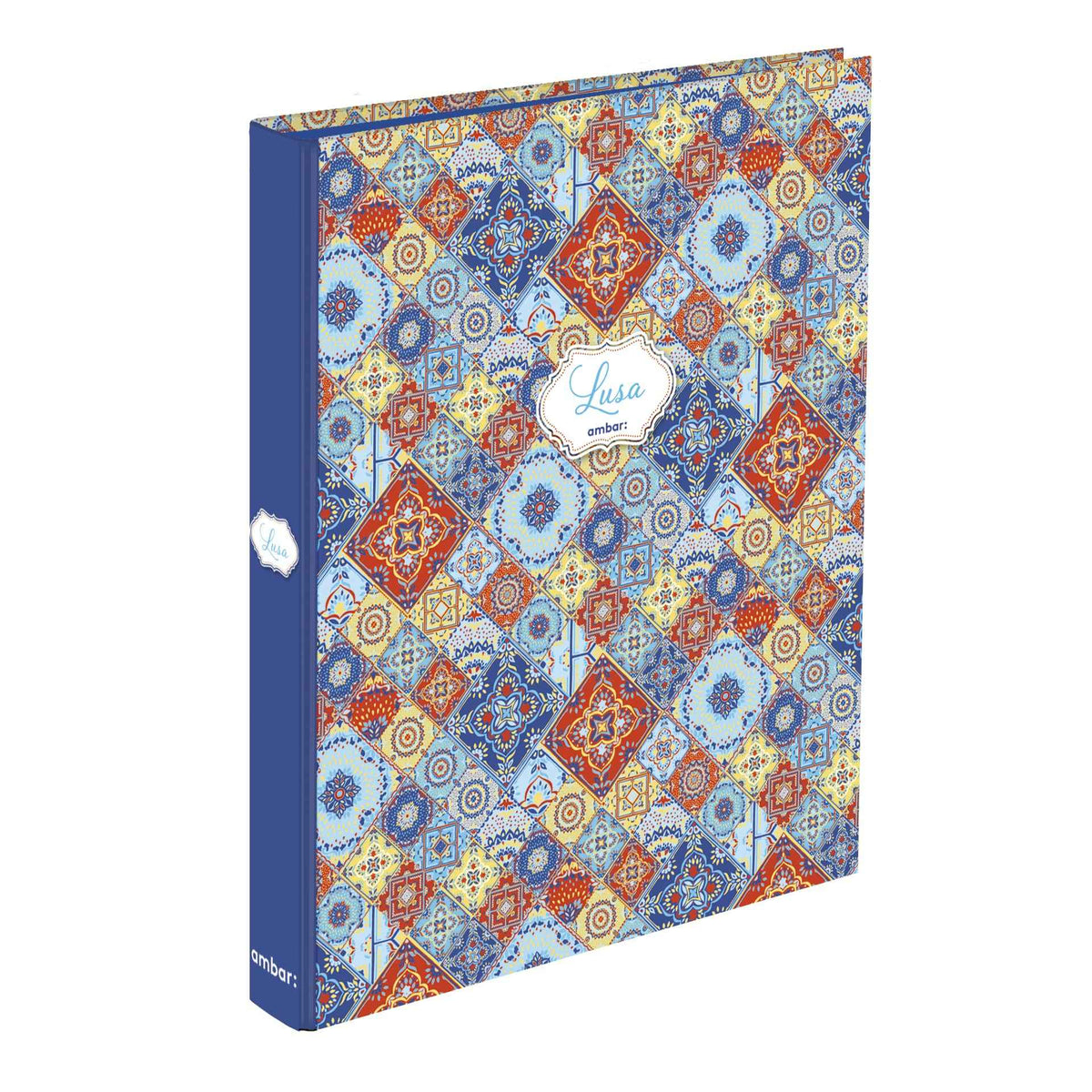 Capa A4 2 Arg Lombada Estreita Lusa Tile