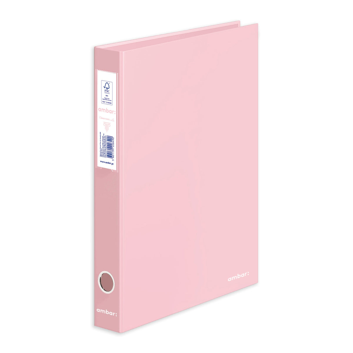 Capa Pastel A4 2 Argolas Lombada Estreita