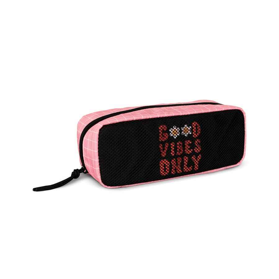Bolsa Porta Lapis Tripla Eco Good Vibes