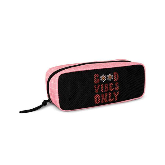 Bolsa Porta Lapis Tripla Eco Good Vibes