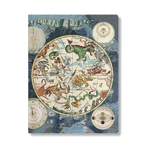 Caderno Cahier Paperblanks - Cahiers A4, Celestial Planisphere - A4 - Pontilhado