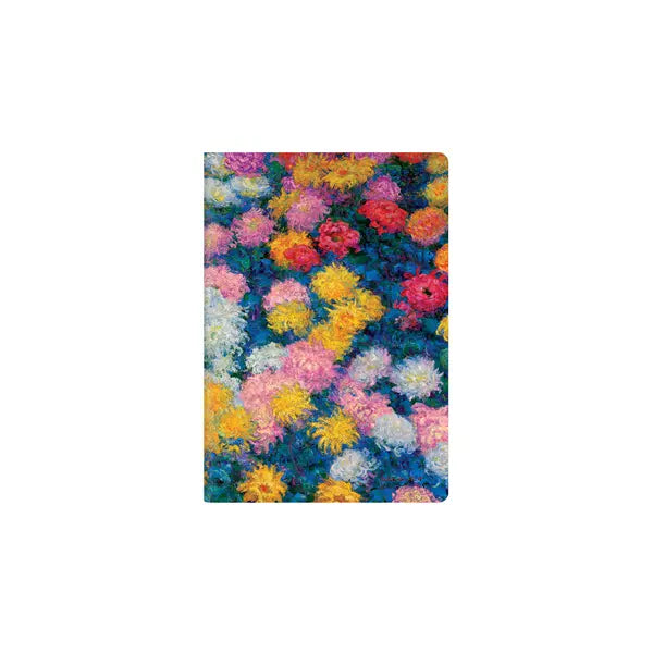 Caderno Cahier Paperblanks - Cahiers A6, Monet’s Chrysanthemums - UNL - A6 - Sem Pauta