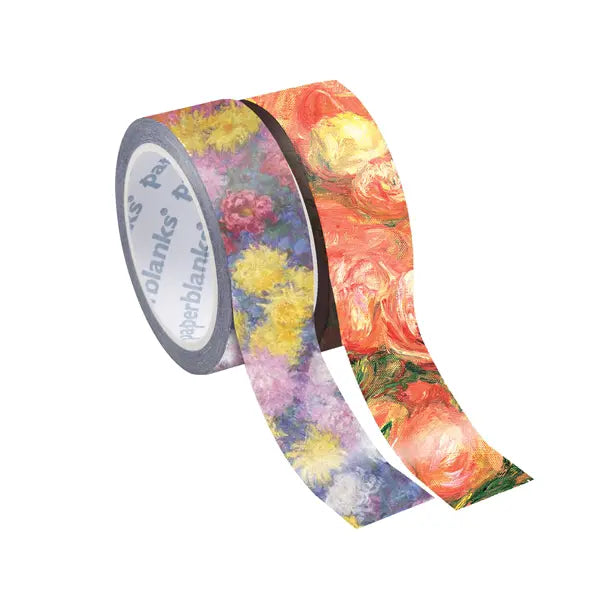 Fita Washi Paperblanks - Monet’s Chrysanthemums/Renoir, Letter to Morisot (1892)