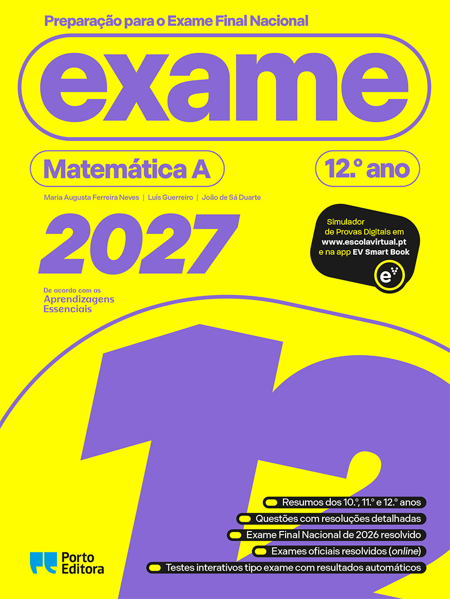 Preparação para o Exame Final Nacional 2027 - Matemática A - 12.º ano  