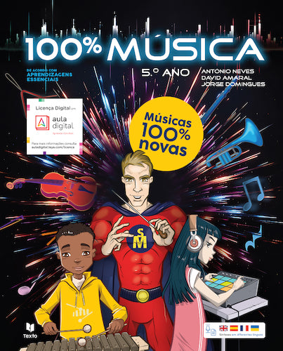 100% Música 5.º Manual do Aluno 2026