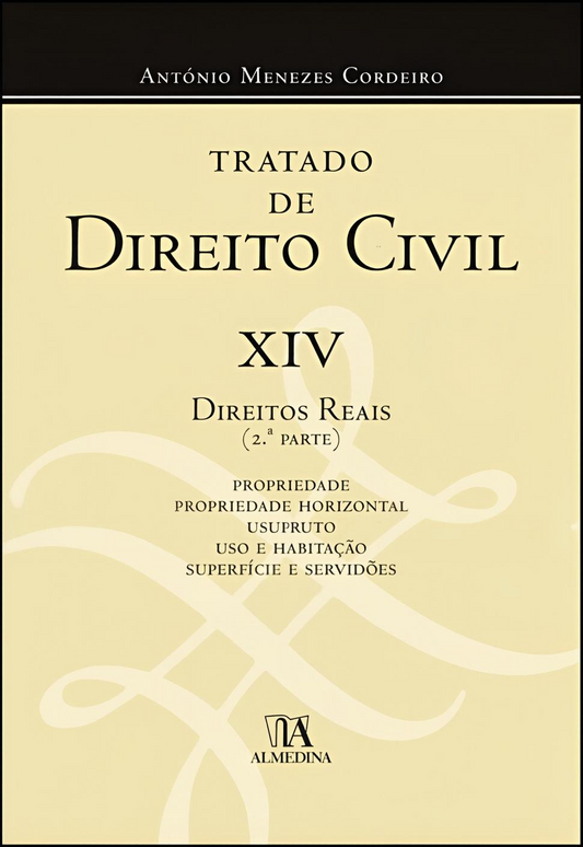 Livro Tratado de Direito Civil XIV, Direitos Reais, 2.ª parte, capa bege